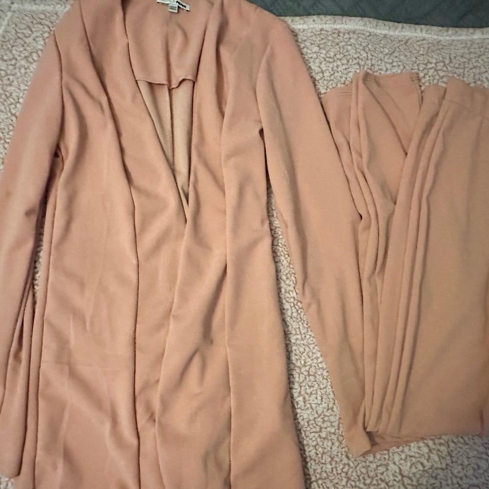 Fashion Nova Peach Blazer & Suit Jacket Set
